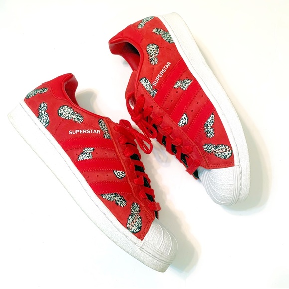 adidas superstar red pineapple